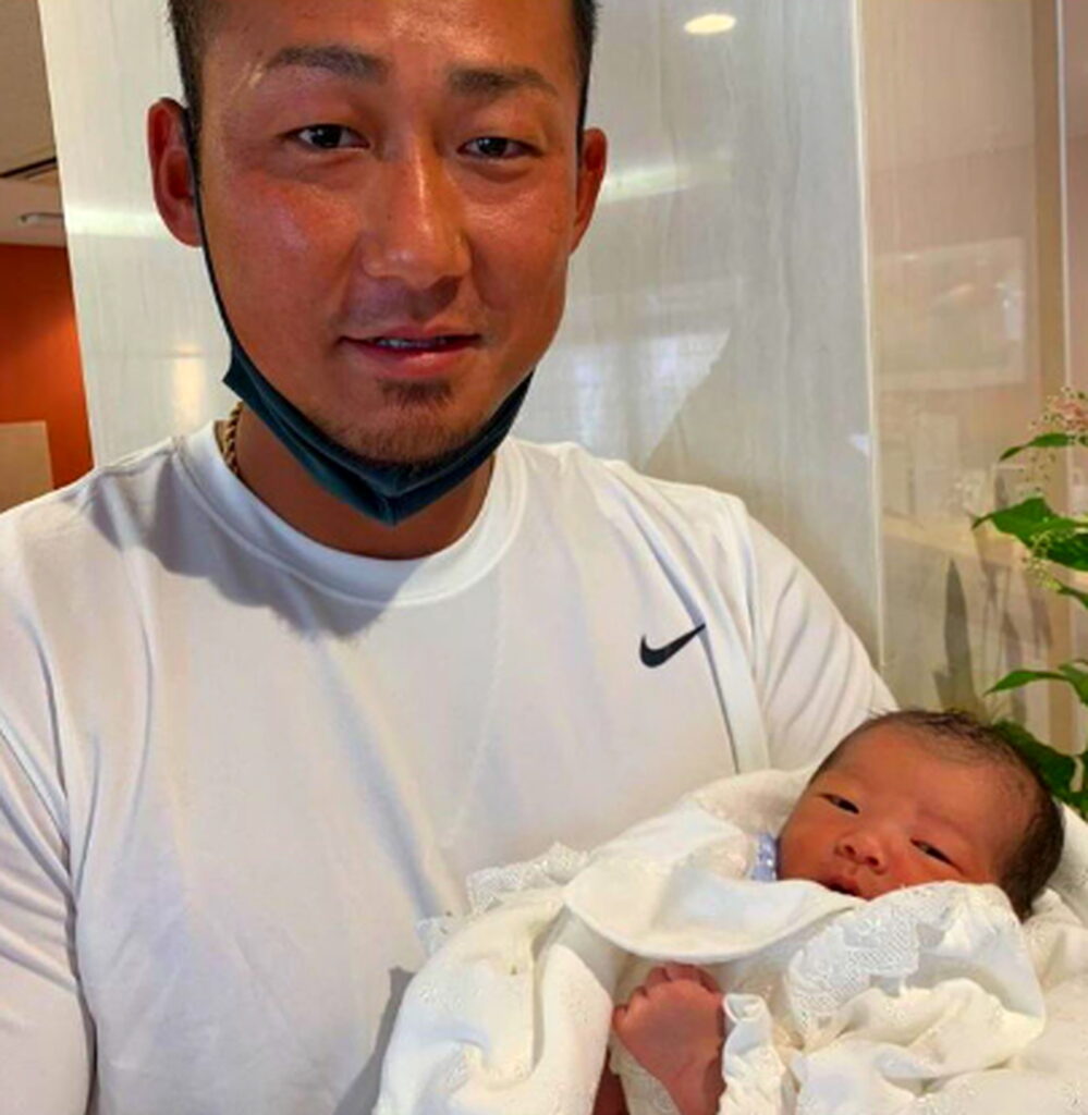 中田翔 子供 出典：インスタグラムより