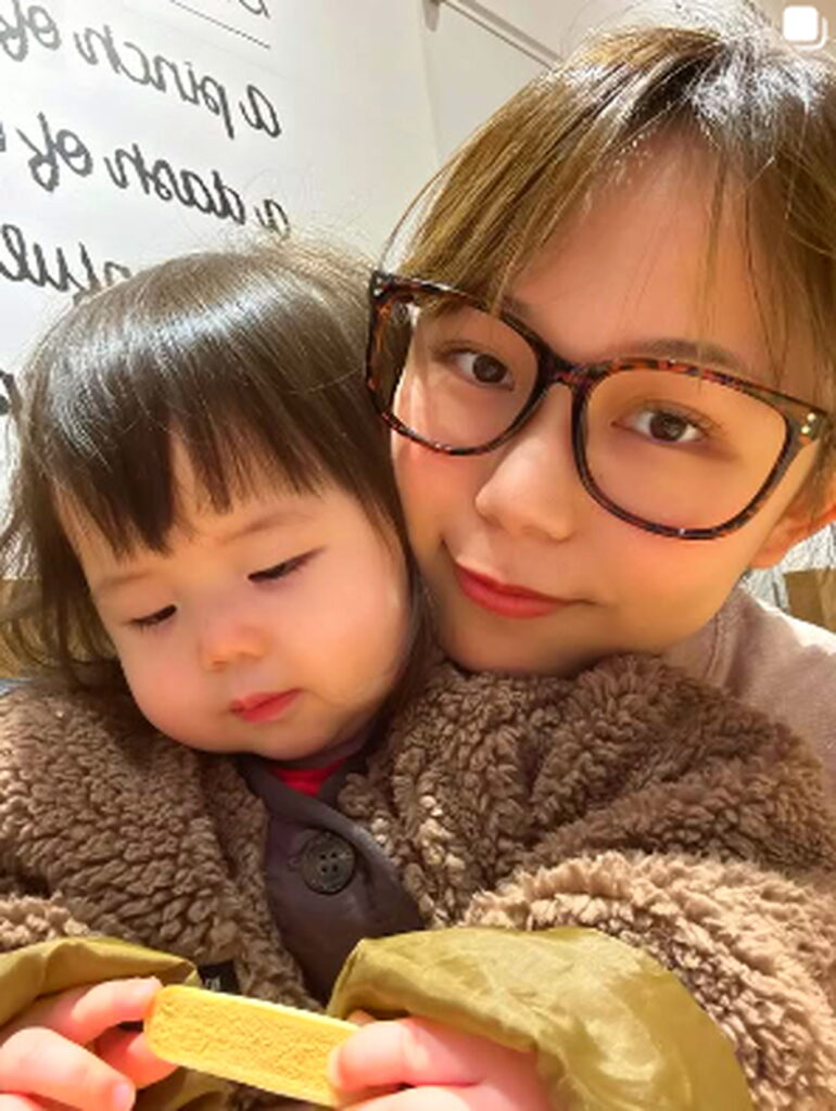 優木瑛美 子供 出典：インスタグラムより