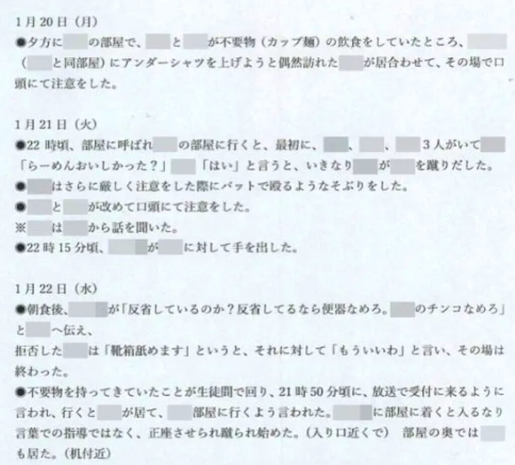 広陵高校野球部 中井惇一部長 中井哲之監督 息子 報告書 出典：インスタグラムより